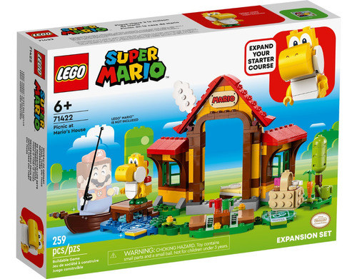Lego Mario 71422 Expansão Piquenique Na Casa Do Mario - Quantidade De Peças 259