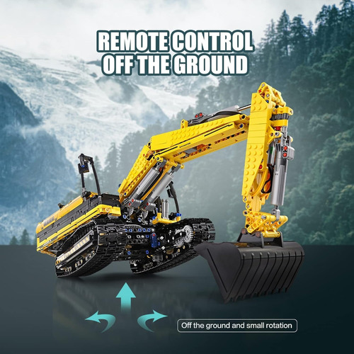 Juego Bloques De Construcción Excavadora App Rc Teledirigida