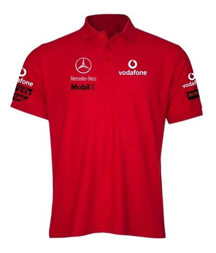 Polera Pique Mercedes  Vodafone F1