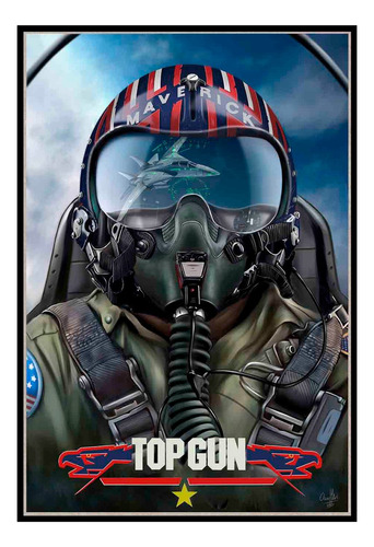 Cuadro Poster Premium 33x48cm Top Gun