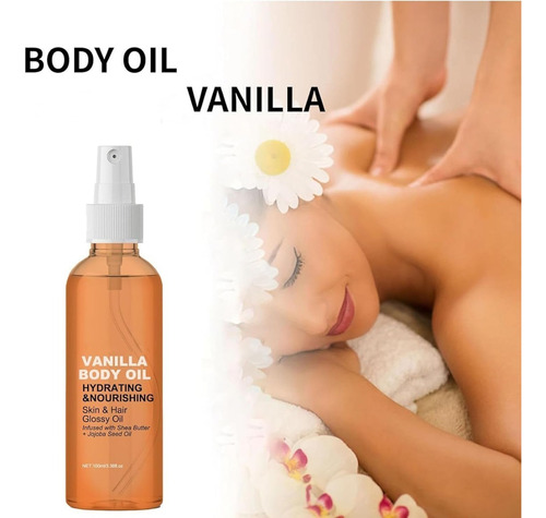 Aceite Corporal De Vainilla Y Cachemira, Aceite Corporal De
