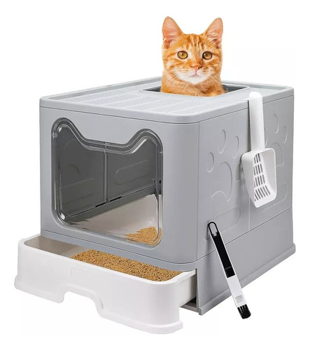 Arenero Caja De Arena Para Gatos Arenero Baño Cerrado Gatos