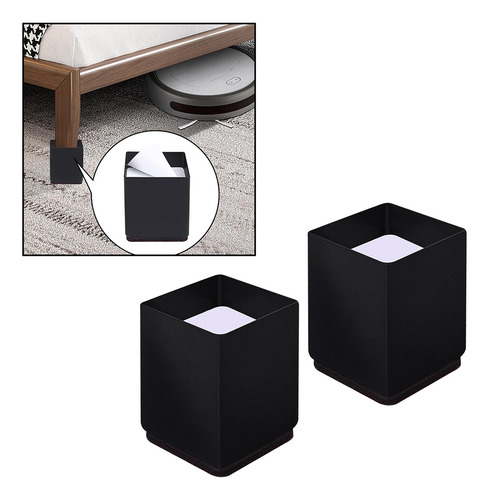 Elevador De Cama Y Muebles Elevador De Cuadrado 6x10cm Negro