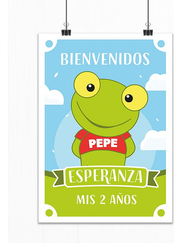 Kit Imprimible Cumpleaños Sapo Pepe Personalizado