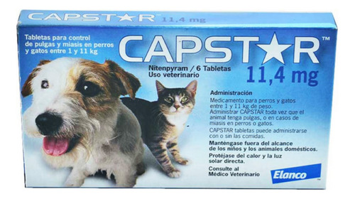 Capstar 11mg 1-11kg 6tab