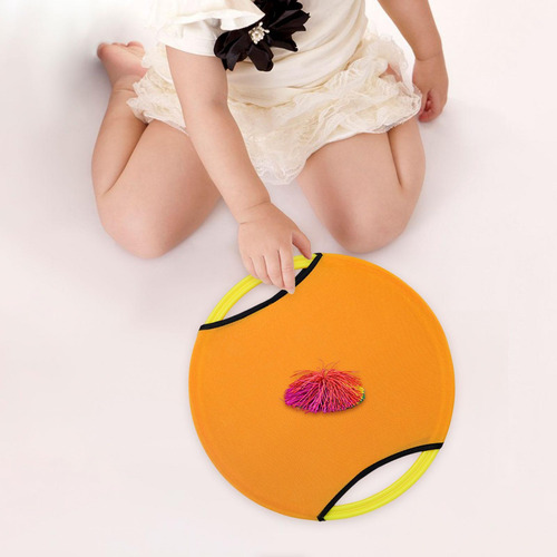 Trampoline Paddle Ball Set Jugar A Los Niños Naranja