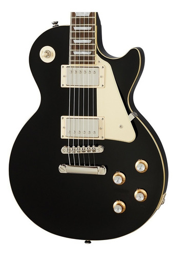Imagen 4 de 5 de Guitarra eléctrica Epiphone Original Collection Les Paul Standard 60s de caoba ebony níquel con diapasón de laurel indio