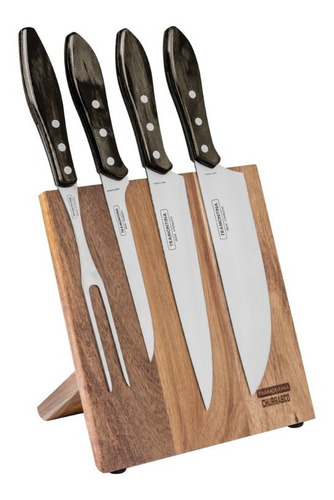 Juego Para Asado Set X5 Piezas Polywood Tramontina Churrasco