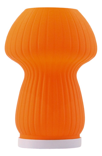 Lampara / Velador De Diseño Moderno Nordica Modelo Fungi Naranja