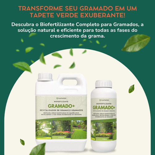 Fertilizante P/ Grama Esmeralda 1l Seguro P/ Pet E Crianças