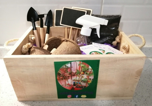 Imagen 2 de 10 de Kit Huerta Niño Madera Pino Grande.