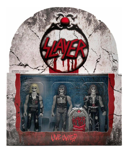 Slayer Live Undead Reaction Set 3 Figuras Super 7