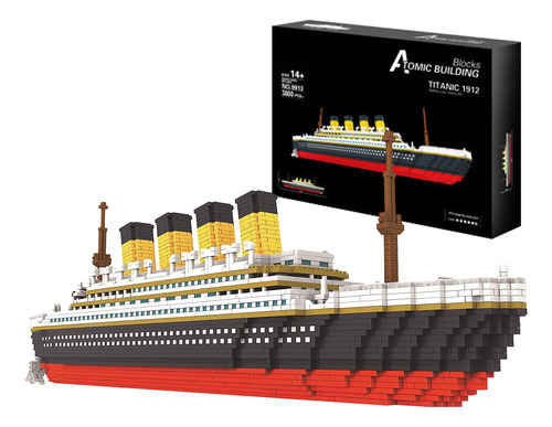 Axsdxa Titanic - Bloque De Construccion Modelo De Barco, 380