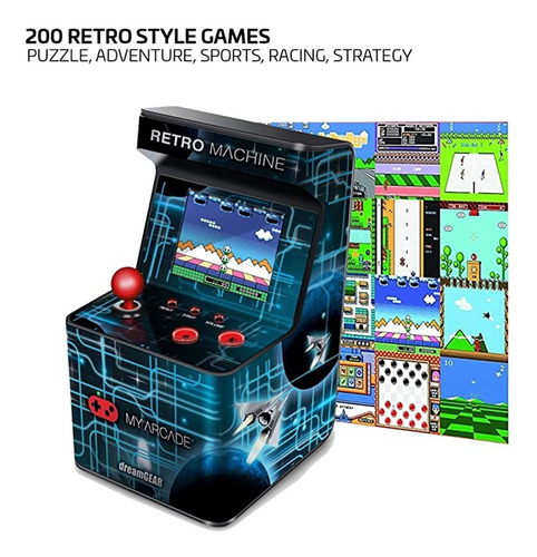 Imagen 4 de 6 de Consola De Juegos Mini Arcade Retro Machine 200 Games