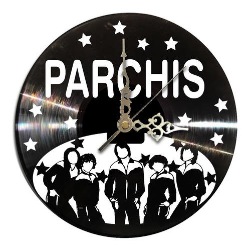 Reloj Pared Disco Vinilo Acetato Parchis Fans 80's