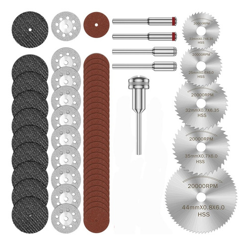 Kit Discos Corte Diamante S Para Dremei Mototool Taladro 60