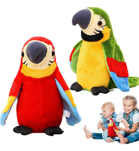 2 Piezas De Peluche De Regalo Para Niños, Parking Parrot Bir