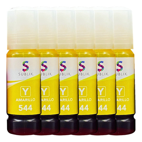 6 Botella Para Epson T544 L1110 L3110 L3150 Tinta Compatible