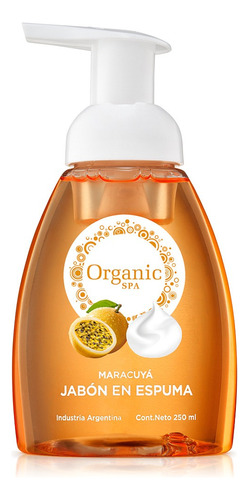 Jabón líquido Organic Spa W64P fragancia maracuyá con dosificador