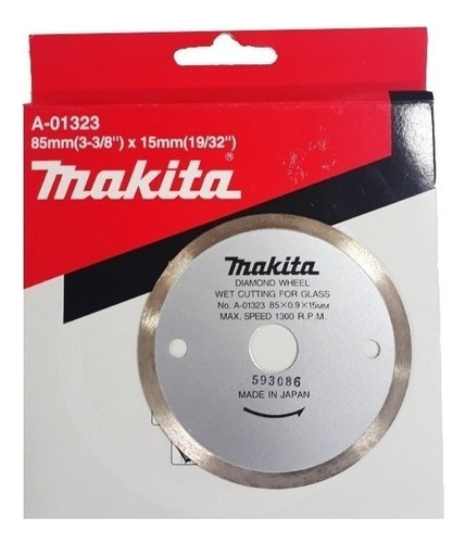 Disco Corta Vidrio Makita A-01323 80mm P/ Cc300d Cc301d Bb
