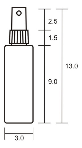 Imagem 3 de 3 de Frasco Pet 60 Ml + Válvula Spray - Kit C/ 20 Unidades