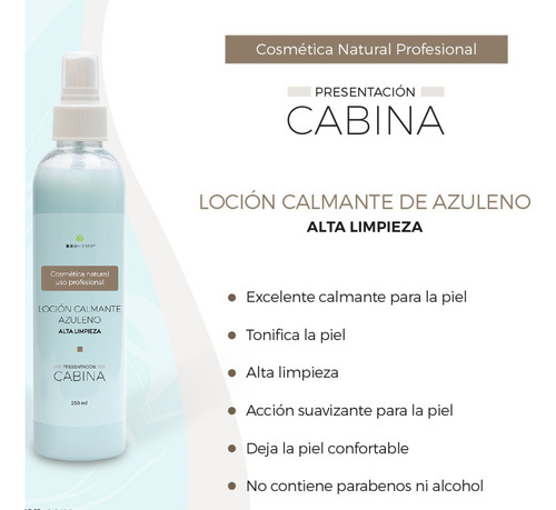 Loción Facial Calmante Y Desensibilizante Azuleno Ph6 250 Ml Momento de aplicación Día/Noche Tipo de piel Sensible