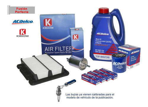 Kit Afinacion Aceite 20w50 Bujia Convencional Aveo 1.6 2010