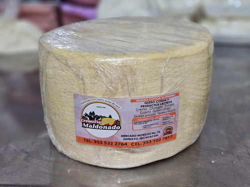 Queso Cotija Semi Seco 3kg 100% Leche De Vaca