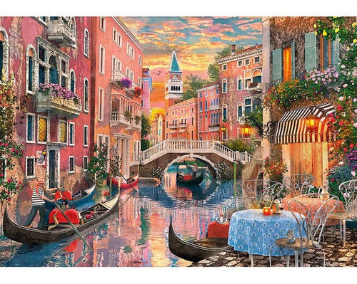 Imagen 2 de 2 de Clementoni Rompecabezas X 6000 Piezas Atardecer En Venecia