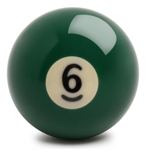 Bola De Billar De Reemplazo Superbilliards, Resina, Nro. 6