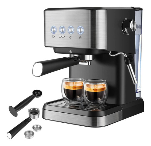 Cafetera Con Capuchino Con Leche. Máquina Todo En Uno, Barra