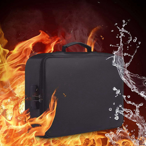 Fireproof Document Bag With Lock, Port Handle