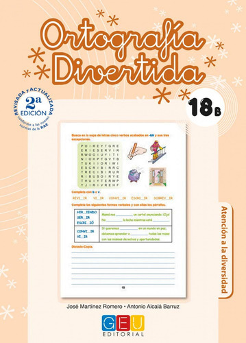 Libro Ortografía Divertida 18b - Martinez Romero, Jose/alca