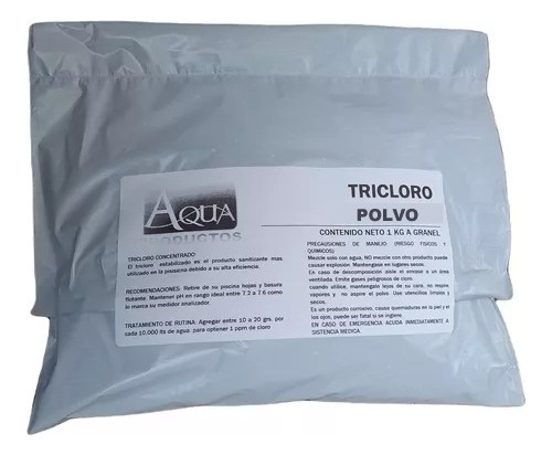 Tricloro En Polvo Cloro Alberca Concentrado 1 Kg 