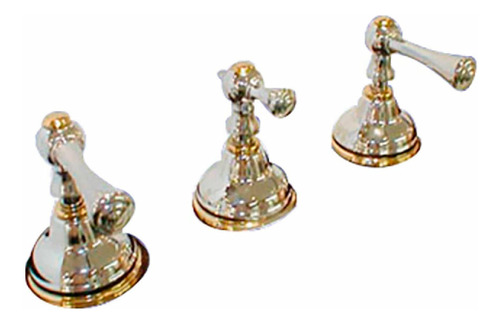 Griferia Bimando De Bidet Cromado-oro