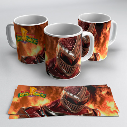 Taza Blanca 11 Oz / Power Rangers  , M07 (1 Pz)