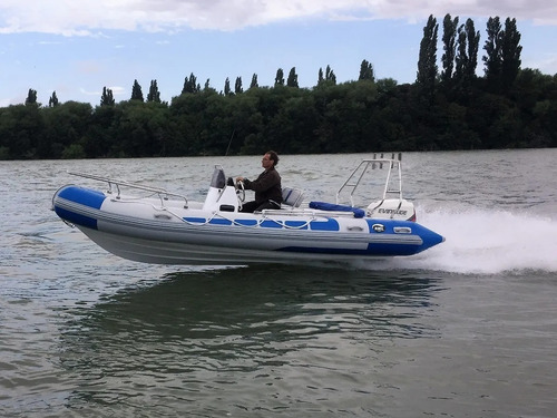 Imagen 3 de 15 de Semirrigido 5,60 Kiel Matrizado Equipado Y Mercury 75hp