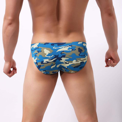 Calzoncillos Moda Para Hombre Con Estampado De Camuflaje