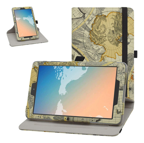 Bige Funda Para Alcatel Joy Tab 2, Soporte Giratorio De 360