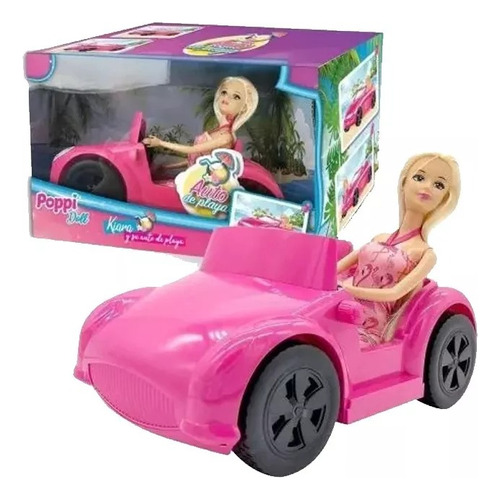 Kiara Y Su Auto De Playa Poppi Doll 5980 Creciendo