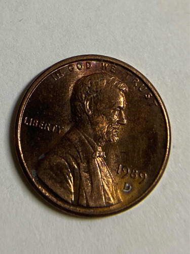 Moneda De Usa De 1 Centavo De 1989