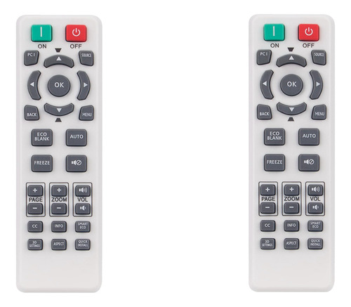 2 X Control Remoto De Repuesto Rs7286 Para El Proyector Benq