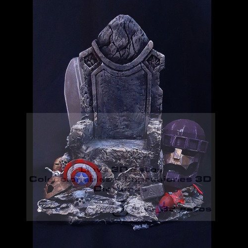 Trono Diorama Para Hulk Maestro Para Figura 7 Pulgadas