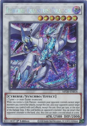 Dragón Cuántico Ciberso Prismatic Secret Raro Yugioh