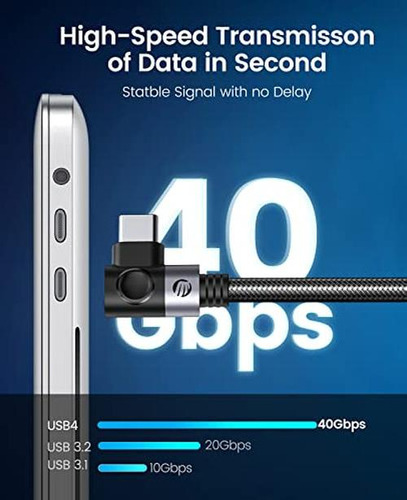Cable Orico 240w Usb C A Usb C Ángulo Recto 1.5m, Cable Usb