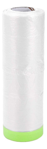2 Rollos, Cinta Adhesiva Con Plástico Protector Para Cubrir