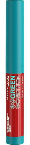 Lápiz Labial Maybelline Green Edition Balmy Lip Blush 0.06oz Acabado Gloss Color 002 Bonfire