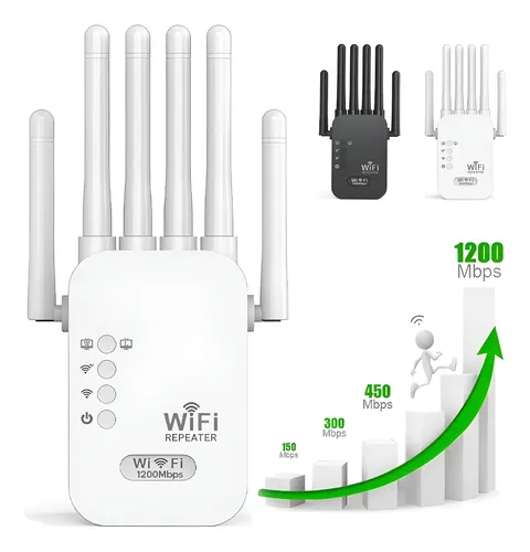 Repetidor Wifi 5g 1200mbps Rompemuros Amplificador Extensor