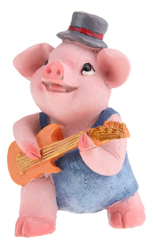 4x Cute Mini Pig Toy Figures Kit Fairy Garden Terrario Prop