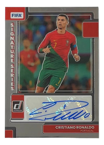 Autografo Cristiano Ronaldo Card Tarjeta Autografiada Panini (Usado)
